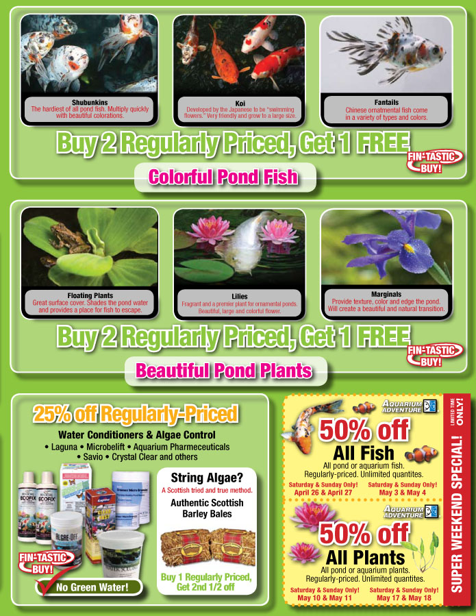 Ponds & Watergardens Sale